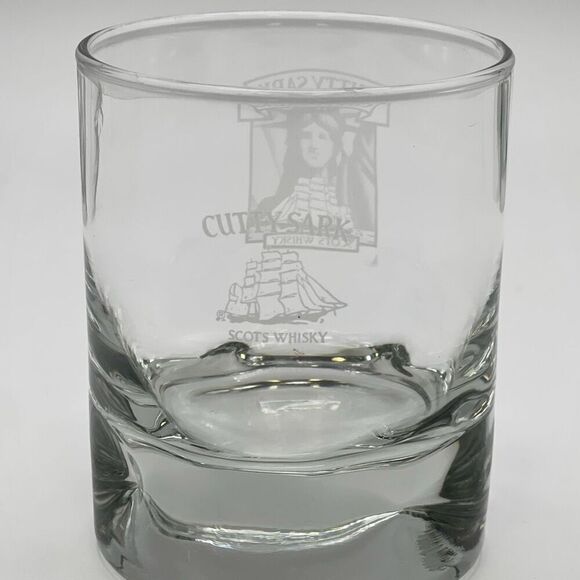 Set of 4 CUTTY SARK One Size Clear Scots Cocktail Whiskey Glasses High Ball NWOT - Picture 3 of 10